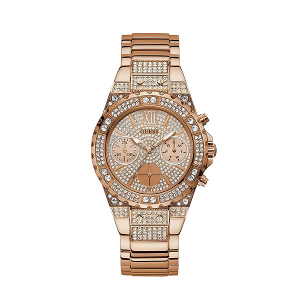 Guess Women’s Quartz Rose Gold Stainless Steel Rose Gold Dial 39mm Watch GW0037L3