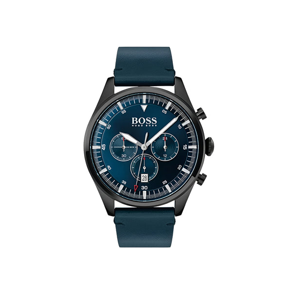 Hugo Boss Pioneer Chronograph Blue Dial 44mm Watch for Mens-1513711