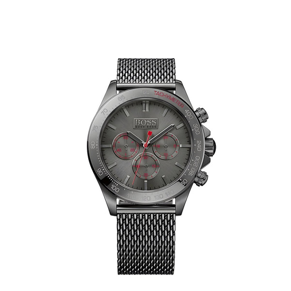 Hugo Boss Talent Gunmetal Dial Grey Mesh Bracelet Watch for Men - 1513637