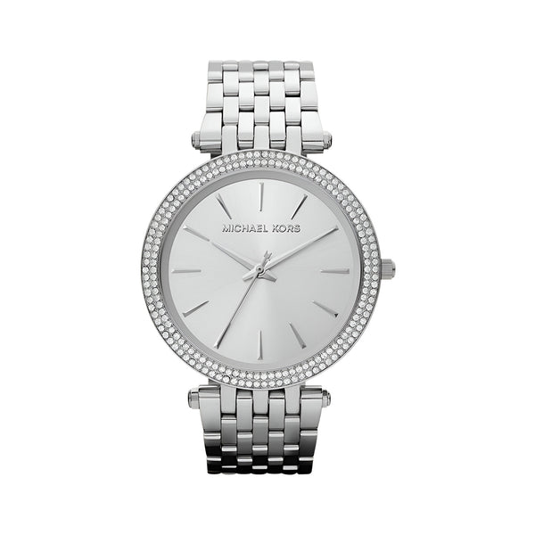 Michael Kors Darci Silver Dial Silver Stainless Steel Strap Watch for Women - MK3190