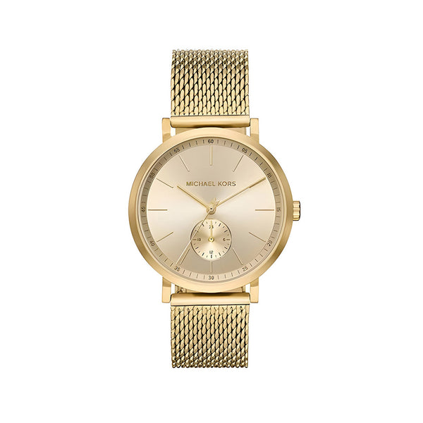 Michael Kors Irving Quartz Gold Dial Gold Mesh Strap Watch For Men - MK8741