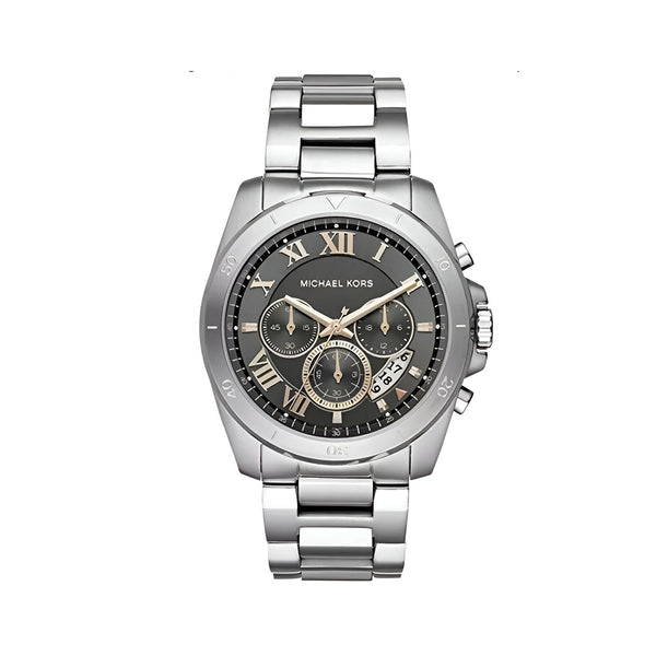 Michael Kors Men’s Chronograph Quartz Stainless Steel Grey Dial 44mm Watch MK8609