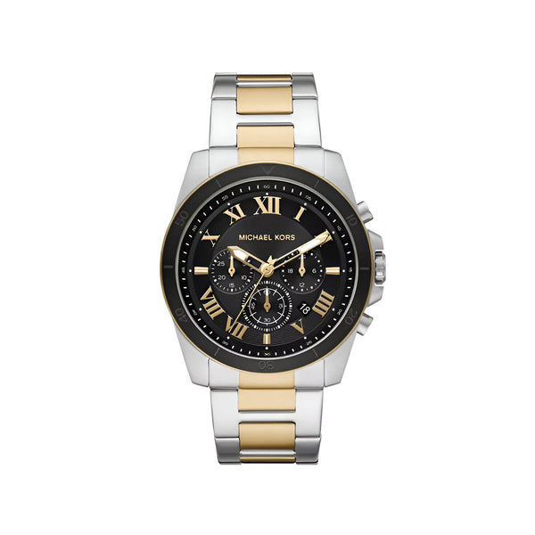 Michael Kors Men’s Quartz Two-tone Stainless Steel Black Dial 44mm Watch MK8901