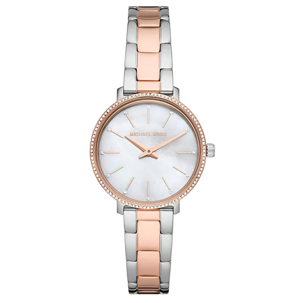 Michael Kors Pyper Quartz Mother of Pearl White Dial    Strap Watch For Women - MK1066