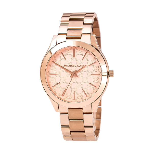 Michael Kors Runway Rose Gold Dial Rose Gold Steel Strap Watch for Women - MK3336