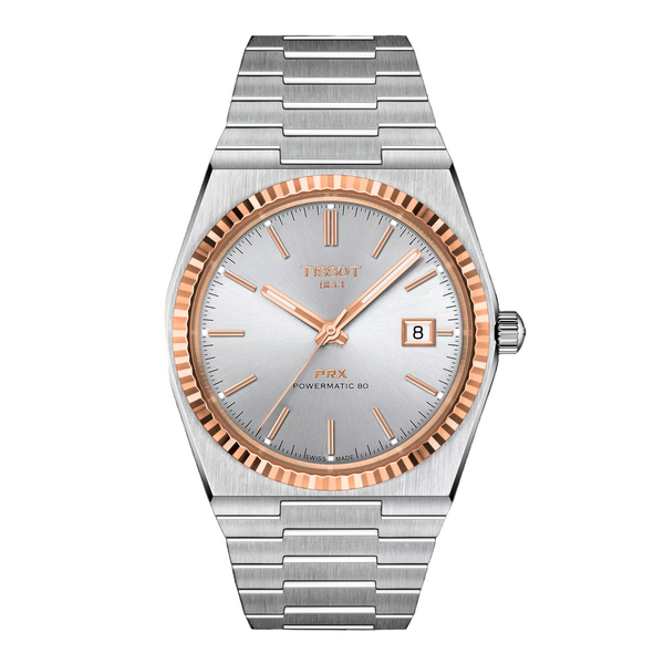 Tissot PRX Gold 40mm Dial Color Silver Watch for Men -T931.407.41.031.00