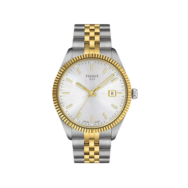 Tissot Ballade 40mm Silver and Gold Stainless Steel with Silver Dial Watch for Men-T156.410.22.031.00