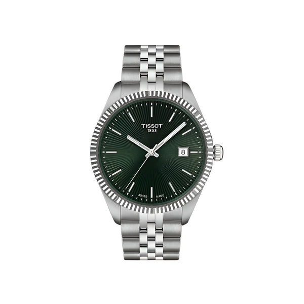 Tissot Ballade 40mm Green Dial with Silver Case Watch for Men-T156.410.11.091.00