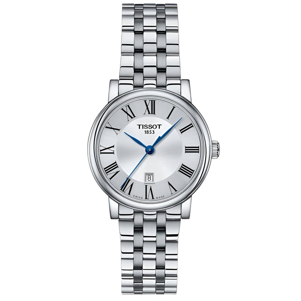 Tissot Carson Premium Lady Silver Dial Silver Steel Strap Watch For Women - T122.210.11.033.00