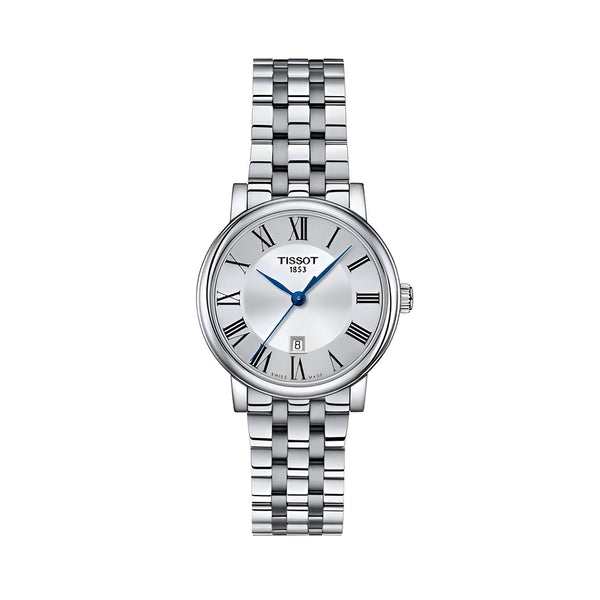 Tissot Carson Premium Lady Silver Dial Silver Steel Strap Watch For Women - T122.210.11.033.00