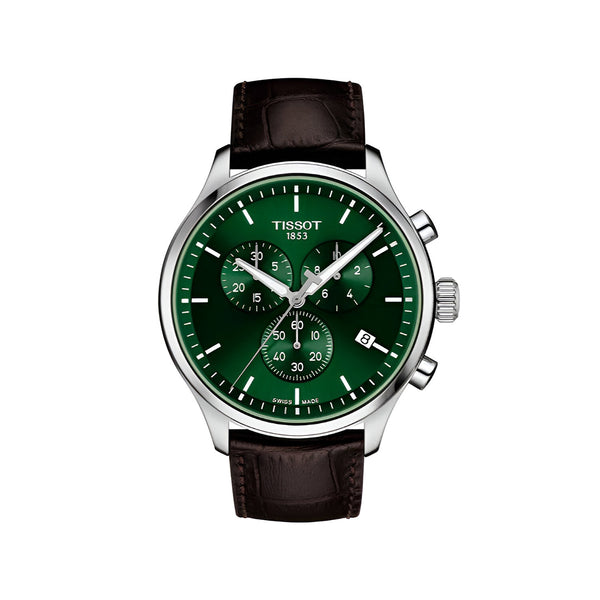 Tissot Chrono XL Chronograph Classic Brown Leather Strap Watch For Men - T116.617.16.091.00