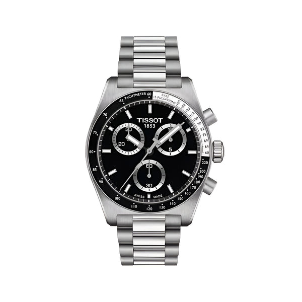 Tissot PR516 Chronograph 40mm Black Dial Watch for Men-T149.417.11.051.00