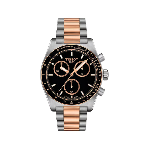Tissot PR 516 Chronograph Rose Gold-Colored Stainless Steel Watch for Men-T149.417.22.051.01