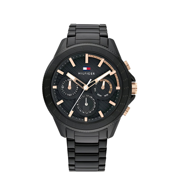Tommy Hilfiger Aiden Chronograph Black Dial Watch For Men-1791858