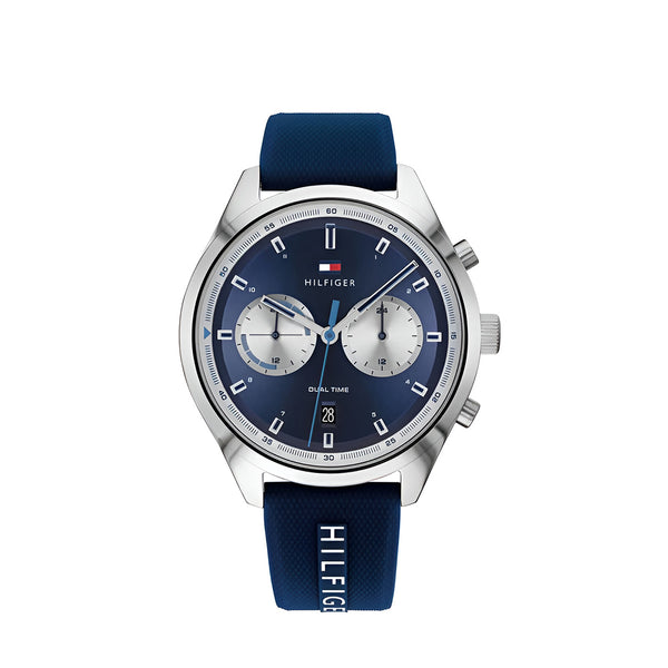 Tommy Hilfiger Bennett Dual Time Blue Dial Watch for Men-1791781