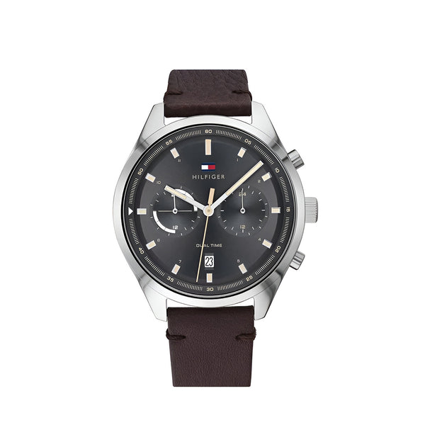 Tommy Hilfiger Bennett Dual Time Gray Dial Watch for Men-1791729