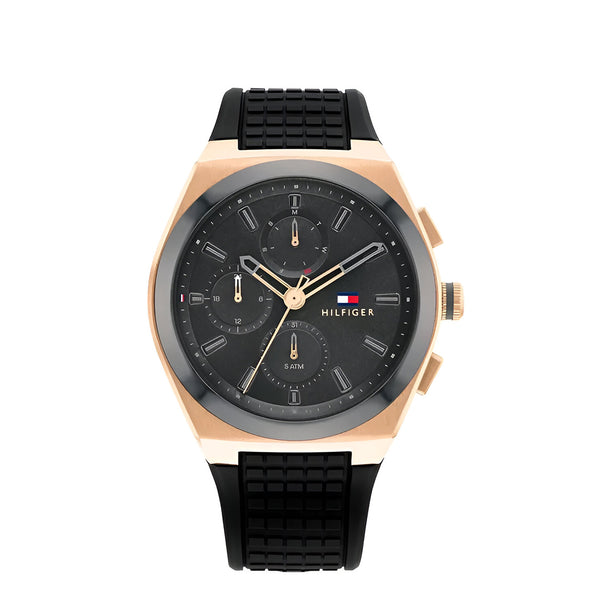 Tommy Hilfiger Connor Chronograph Black Dial Watch For Men-1791931