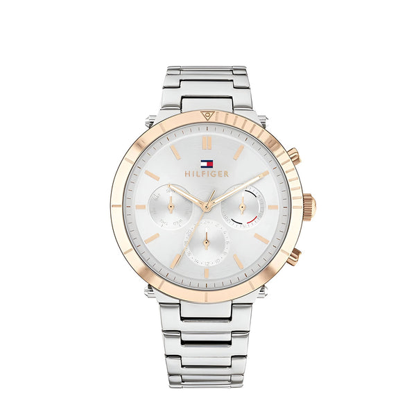 Tommy Hilfiger Emery Silver Dial Metal Belt with Silver Color Watch for Women-1782348