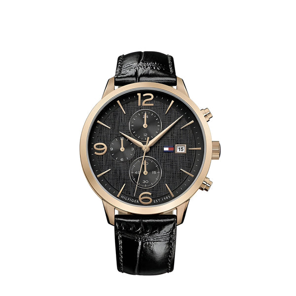 Tommy Hilfiger Liam Chronograph Black Dial Watch for Mens-1710358