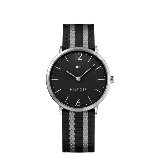 Tommy Hilfiger Ultra Slim Black Dial Multi Belt with Gray and Black Color Watch for Mens-1791329