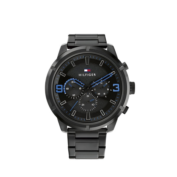 Tommy Hilfiger Wild Chronograph Black Dial Metal Belt with Black Color Watch for Men-1792070