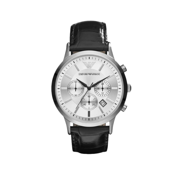 Emporio Armani Renato Chronograph White Dial Watch for Mens-AR2432