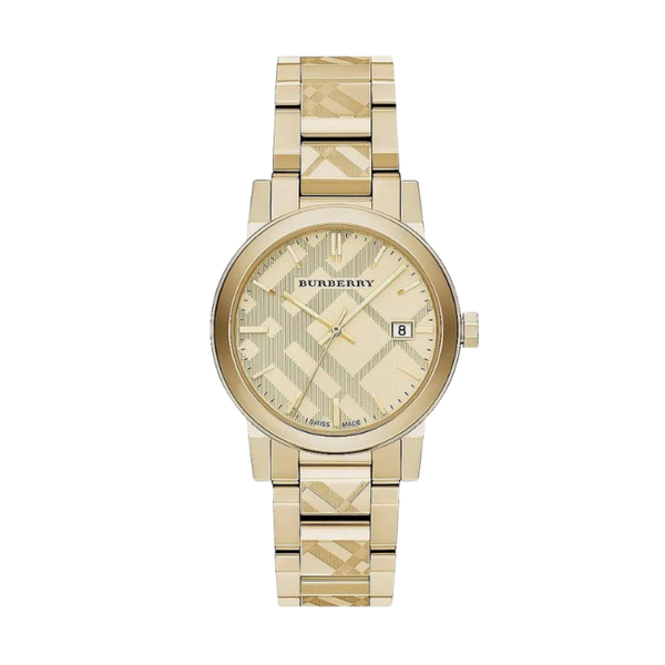 Burberry  Dial Gold Steel Strap Watch for Men - BU9038