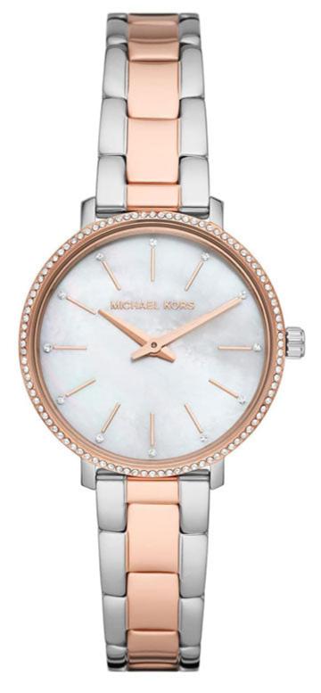 Michael Kors Pyper Quartz Mother of Pearl White Dial    Strap Watch For Women - MK1066