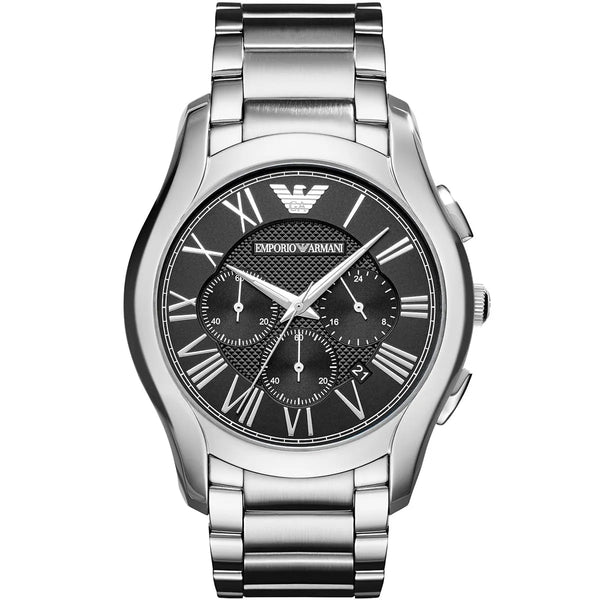 Emporio Armani Valente Chronograph Black Dial Watch for Mens-AR11083