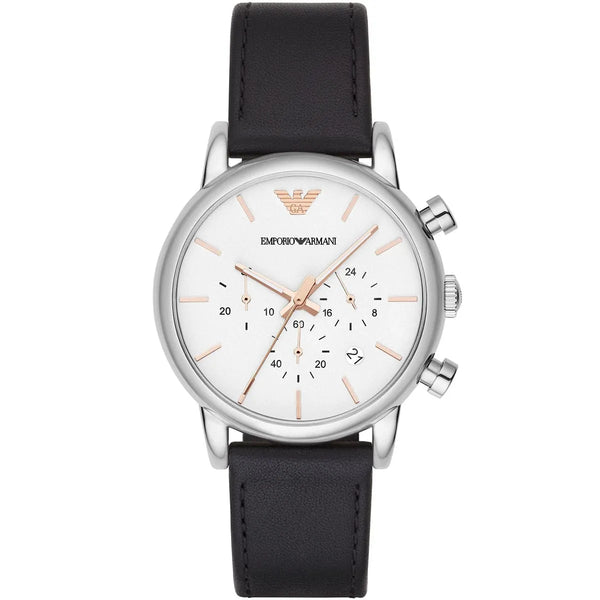 Emporio Armani Luigi White Dial Watch For Men-AR2075