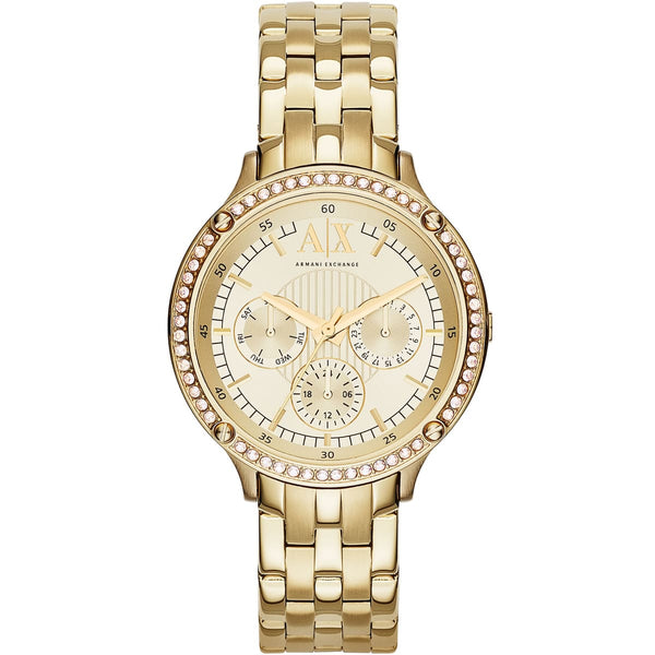 Armani Exchange Capistrano Gold Dial Watch For Women AX5408