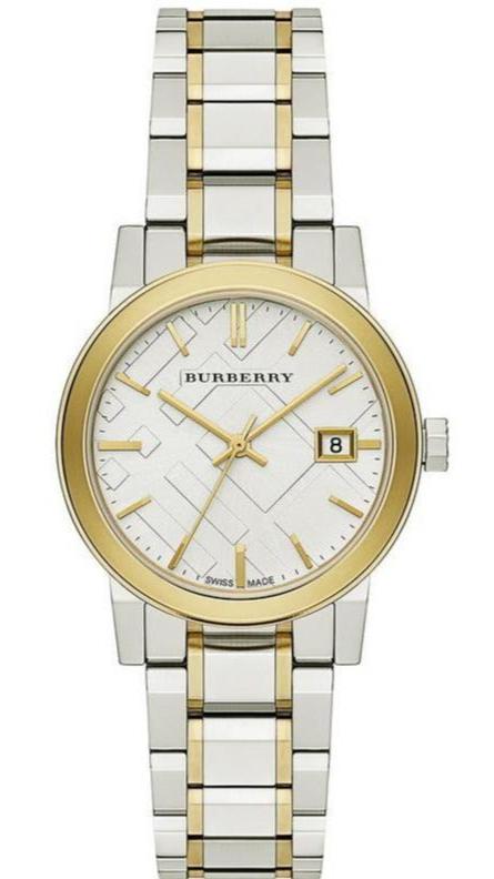 Burberry Dial Two Tone Steel Strap Watch for Women - BU9115