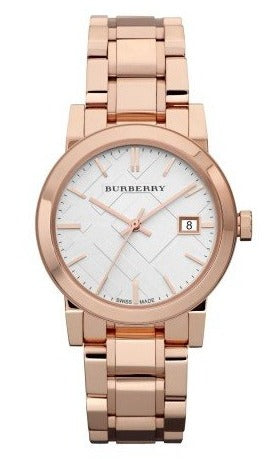 BurberryDial Rose Gold Steel Strap Watch for Women - BU9104
