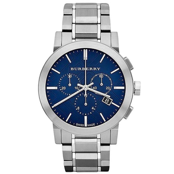Burberry  Blue Dial Silver Steel Strap Watch for Men - BU9363