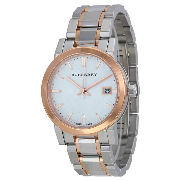 Burberry Dial Two Tone Steel Strap Watch for Women - BU9105