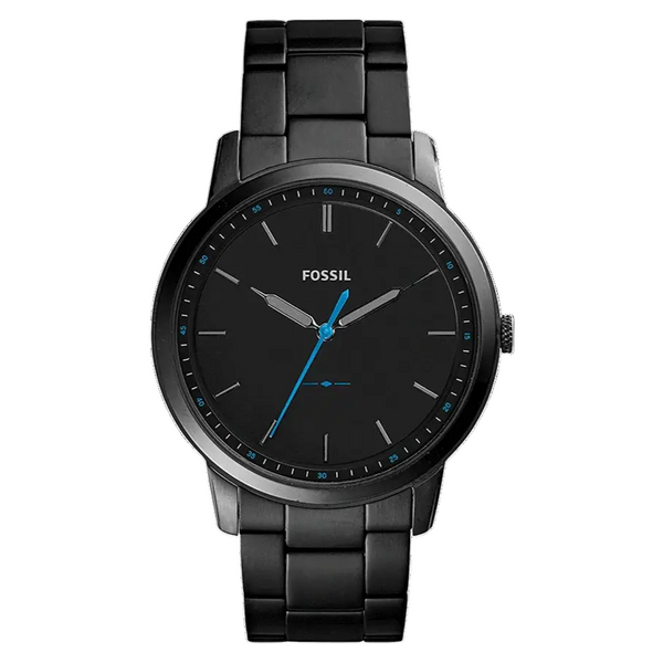 Fossil The Minimalist Black Dial Black Steel Strap Watch for Men - FS5308