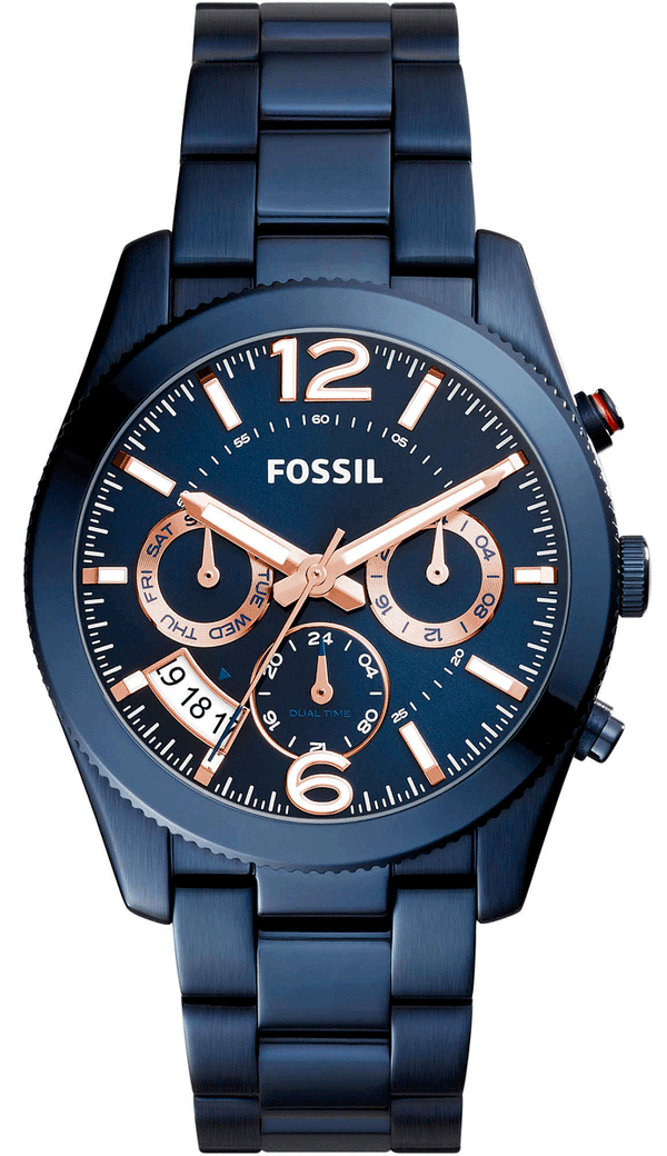 Fossil Perfect Boyfriend Multifunction Blue Dial Blue Watch for Women - ES4093