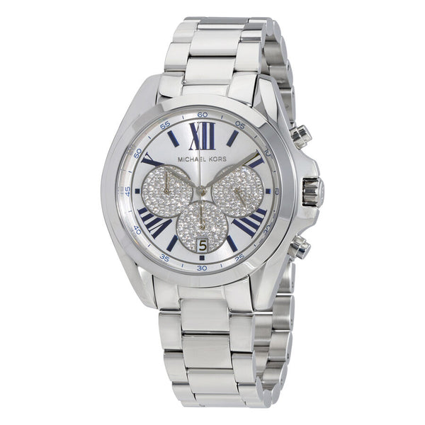 Michael Kors Bradshaw Silver Crystal Pave Dial Unisex Watch MK6320