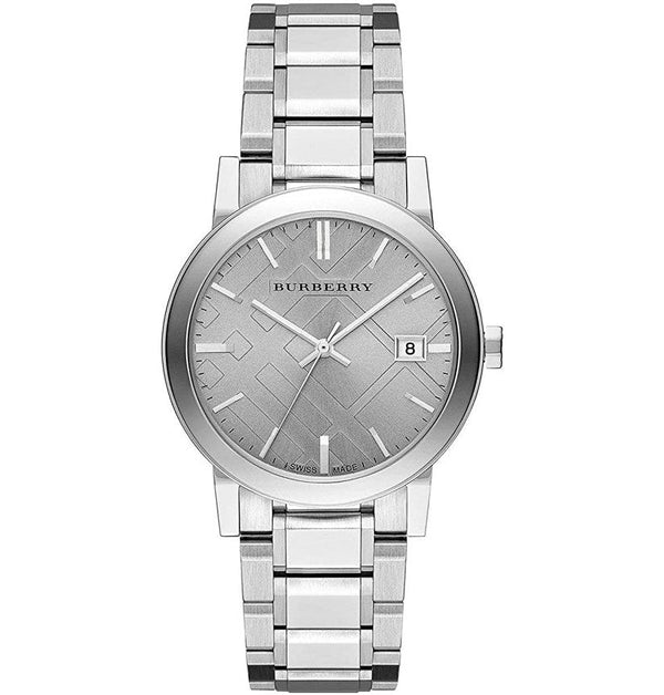 Burberry Silver Steel Strap Watch for Women - BU9035