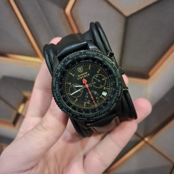 Detomaso Preowned Original Firenze Black Chronograph 42mm Men's Watch