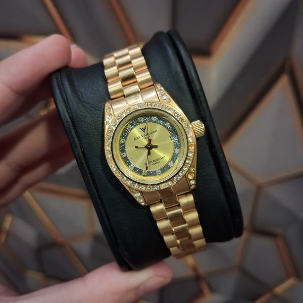 Izax Valentino Gold Preowned Watch for Women- IVL-1000-1