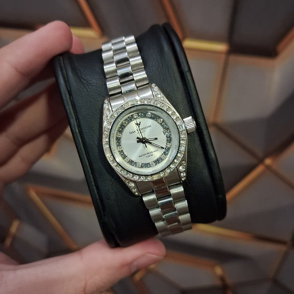Izax Valentino Silver Preowned Watch for Women- IVL-1000-5