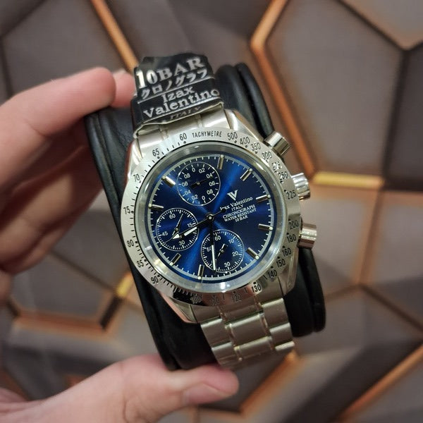 Izax Valentino Italy Preowned Blue Dial Watch for Men-IVG-5000-13