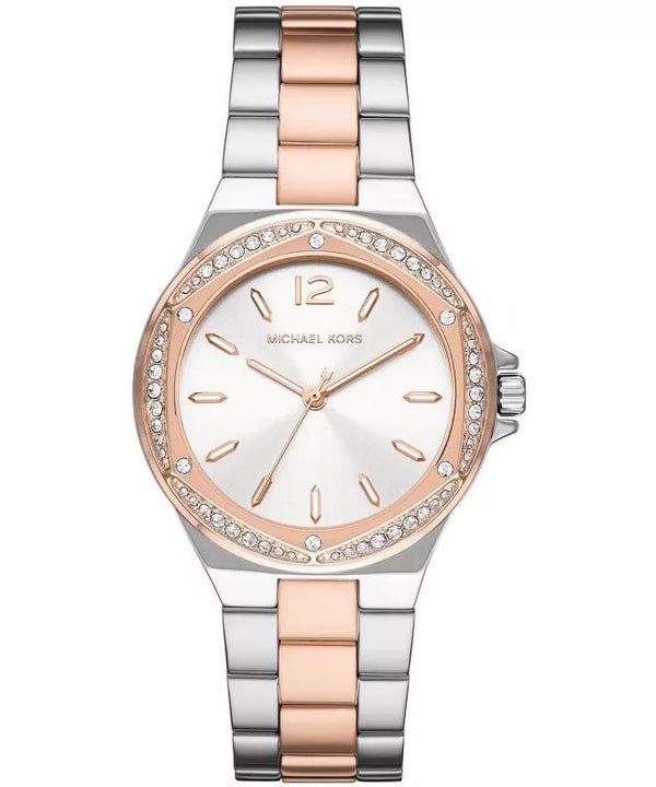 Michael Kors Lennox Three Hand Quartz Silver Dial Two  Watch For Women - MK6989