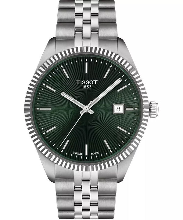 Tissot Ballade 40mm Green Dial with Silver Case Watch for Men-T156.410.11.091.00