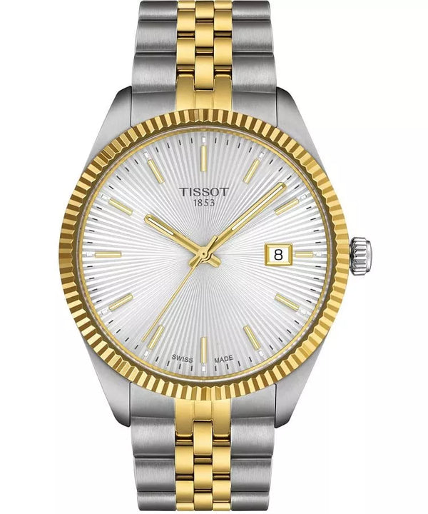Tissot Ballade 40mm Silver and Gold Stainless Steel with Silver Dial Watch for Men-T156.410.22.031.00
