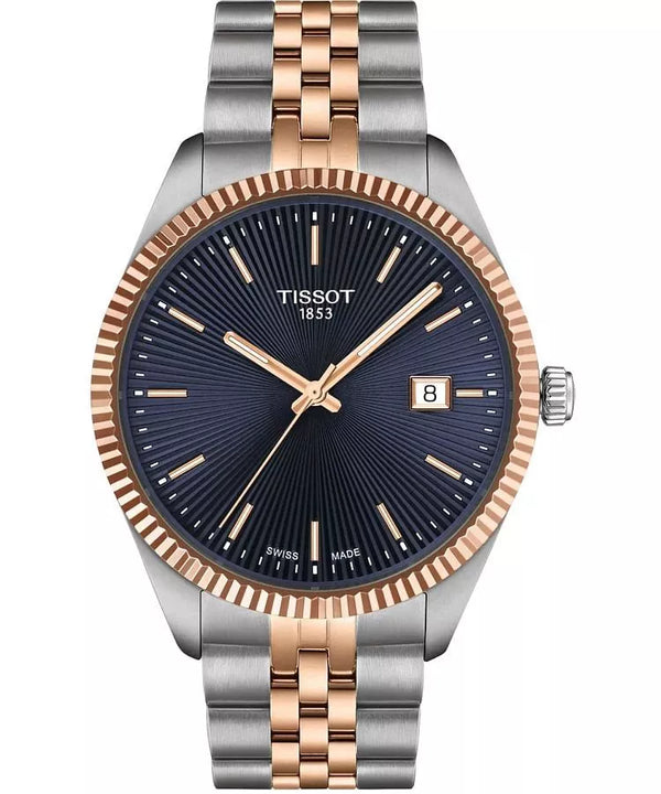 Tissot Ballade 40mm Silver and Rose Gold Watch for Men-T156.410.22.041.00